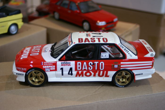 Die cast 1/43 Modellino Auto BMW M3 E30 Blaupunkt Rally Asturias 1989 P Bassas 